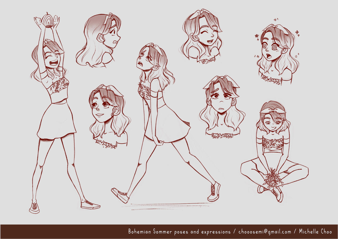Sommer Poses and Expressions